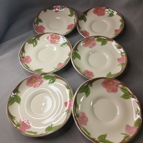 Franciscan Desert Rose 6 Cups and 6 Saucers 2003 Made In China Preowned - Picture 9 of 10